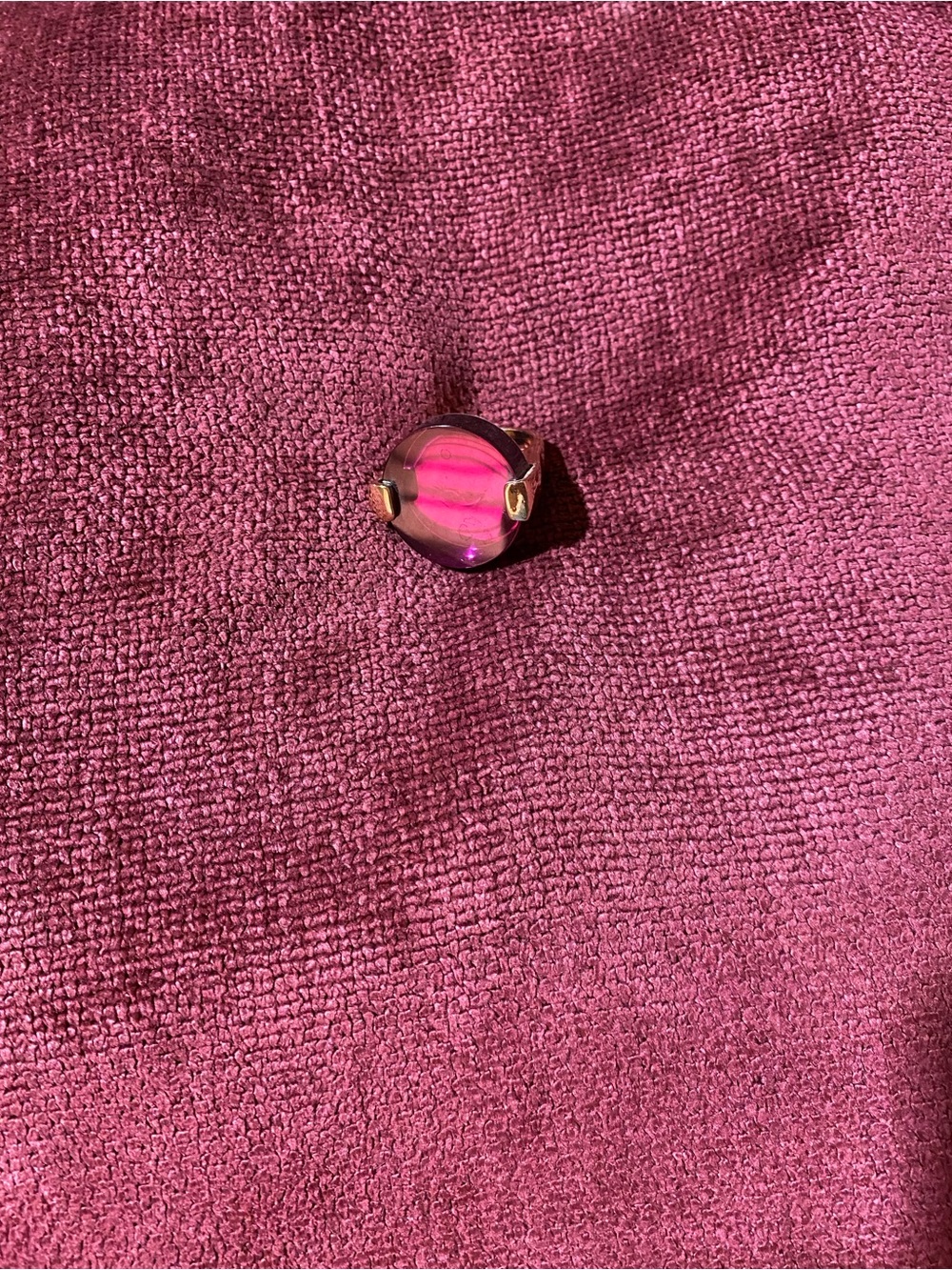 Pink Crystal Statement Ring